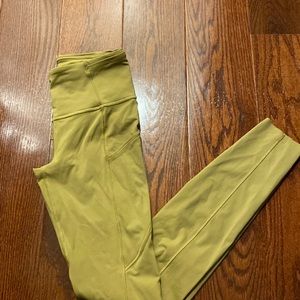 Lululemon- leggings, size 2, mustard